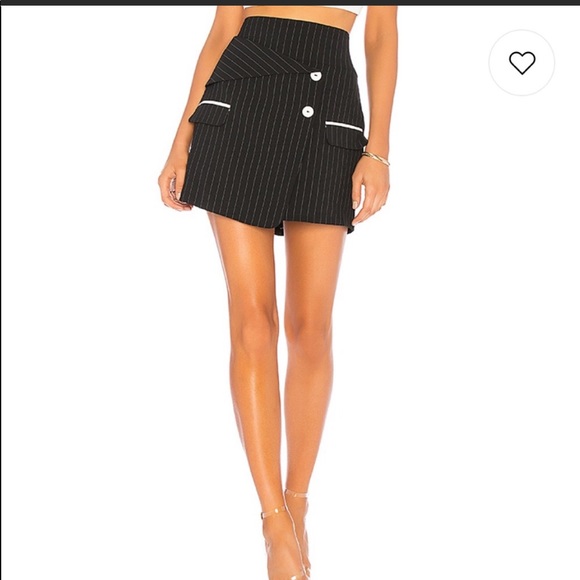 NWOT Revolve Pinstripe Miniskirt - Picture 1 of 4